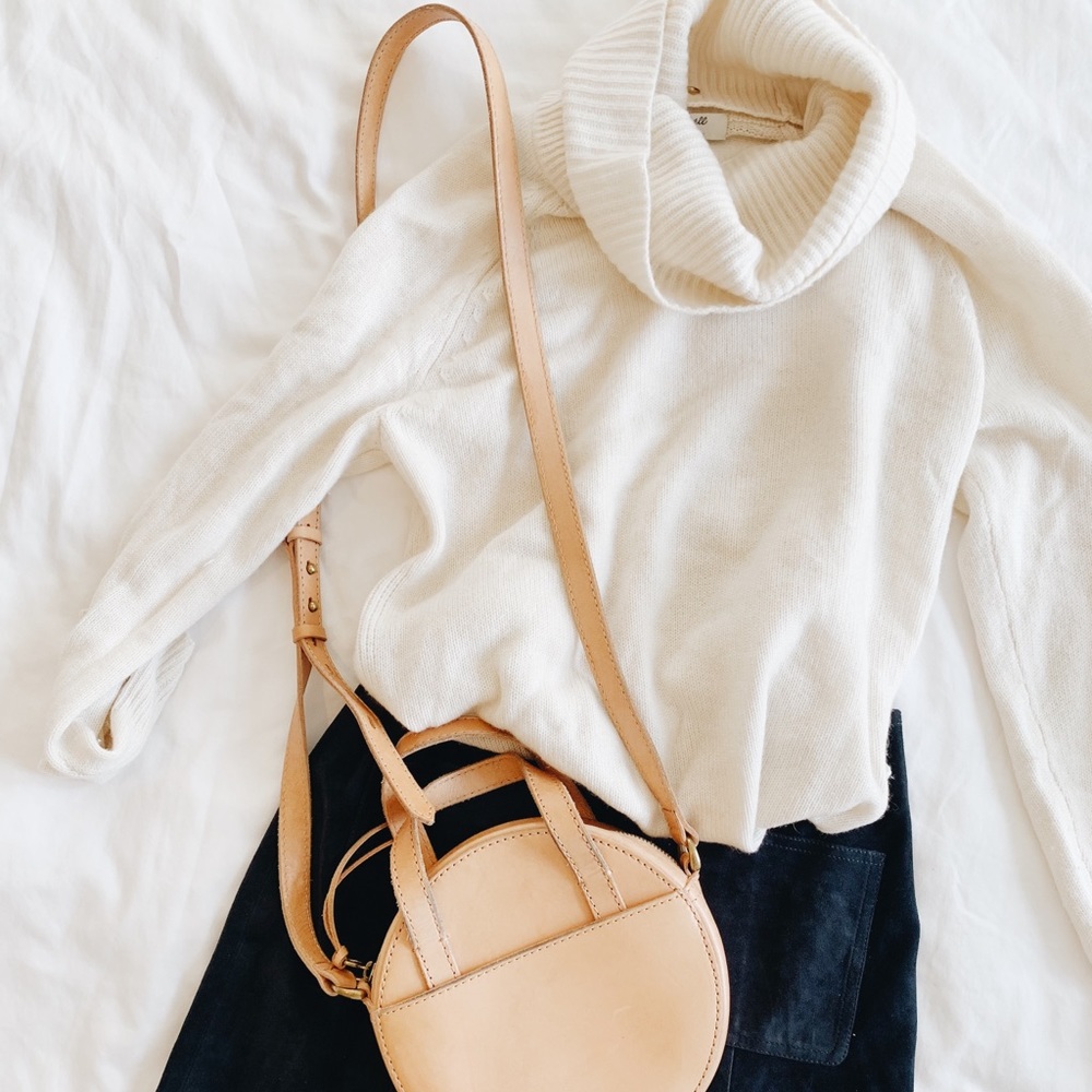 Madewell Convertible Cashmere Turtleneck Sweater